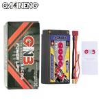 GNB GAONENG 6000MAH 2S 7.6V HV 140C Short Shorty Pack 5.0mm Bullet Hard Case RC LiPo Battery 1:10 1:12 Scale RC Race Car